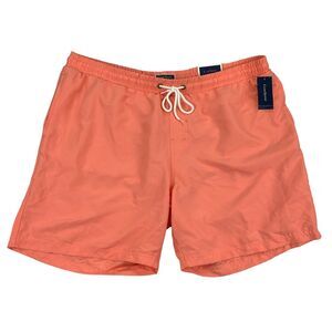 Club Room Mens Quick-Dry Performance Solid 7" Swim Trunks Shorts Peach Pink 2XL
